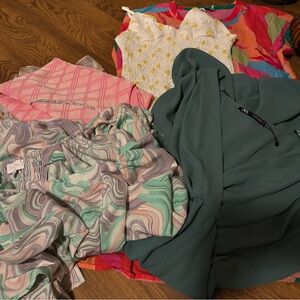 Lot of  7 Dresses Colorful Clothing Bundle